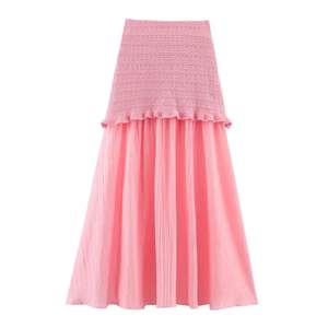 New Fashion Vintage High Waist A-Line <b>Pleated</b> <b>Skirt</b> Set for Women Comfortable Breathable Knitted Long <b>Skirt</b> - Product Image 5