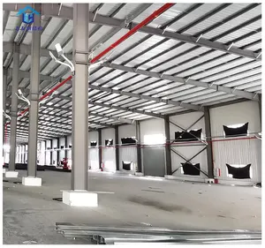 Quảng Đông Chất Lượng Cao Kết Cấu Thép Nhà Kho Cấu Trúc Prefab Thép Hội Thảo Nông Nghiệp Nhà Kho Lưu Trữ Xây Dựng Nhà Máy