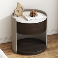 Pandian 2024 Table de chevet en bois massif haut de gamme moderne forme de luxe Simple pour chambre principale salon meubles créatifs