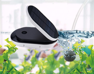 Aerador Solar Portátil para Exterior com Bateria Recarregável, Bomba de Ar Oxigenadora e Kit <span class=keywords><strong>Compressor</strong></span> para Pesca e Aquário - Product Image 5