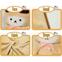 Usine en gros à faible coût de haute qualité dessin animé enfants amusant couverture en peluche de laine microfibre