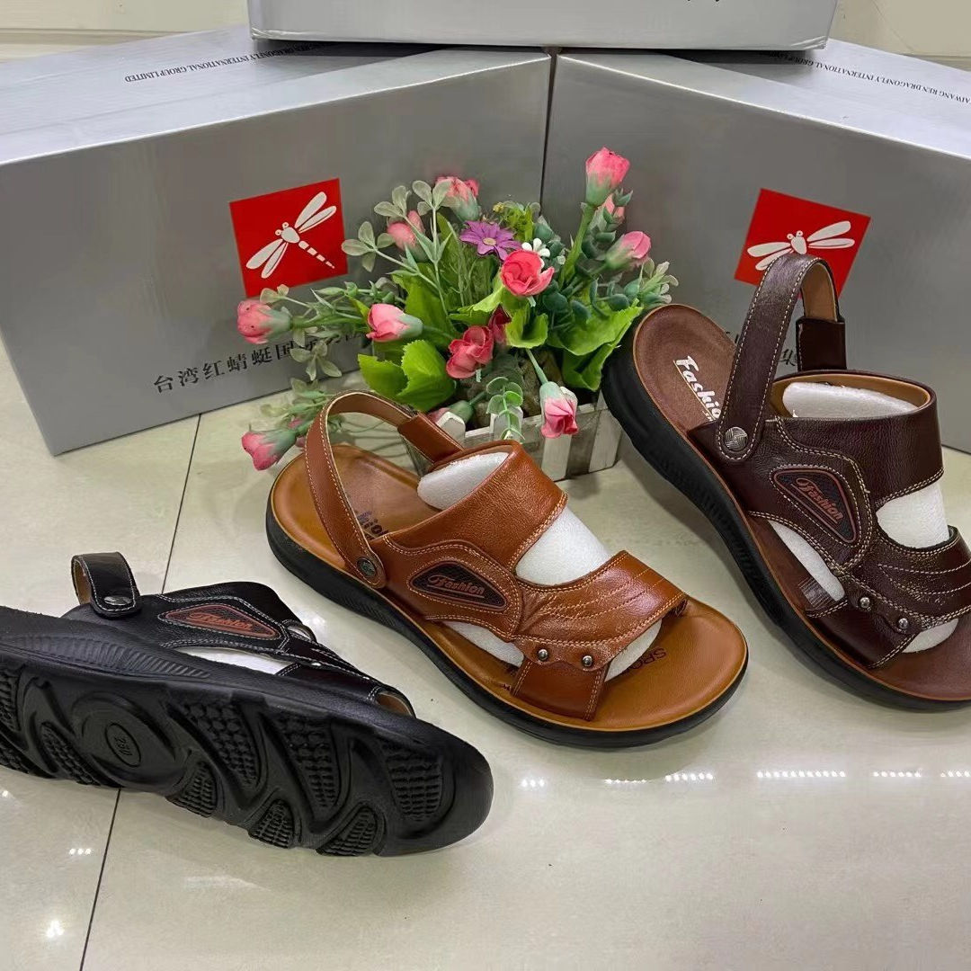 M0308-24 High Quality Fashion Comfortable Casual Flexible Flat Bench Men  Sandals