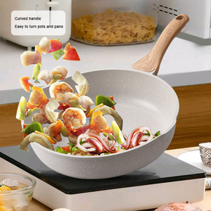 <span class=keywords><strong>Wok</strong></span> de Lujo de 28 cm, Fundido a Presión, con Mango de Baquelita, Elegante Sartén de Color Combinable, Diseño Ecológico - Product Image 1