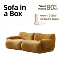 32D Hochdichte Schaumstoff-Stoff-Kompressions-Sofagarnitur mit ausziehbarem Bett, modular, L-förmig für das Wohnzimmer