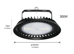 Projecteur <span class=keywords><strong>Industriel</strong></span> Robuste 300W à Haut Lumen, Étanche IP66, Certifié CE, en Aluminium, pour Usines, Stades et Entrepôts Industriels - Product Image 2