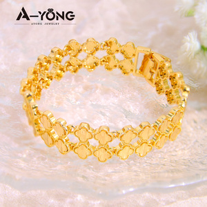 Hot Fashion Bracelet 21k Gold Plated Multi Layer Elegant <b>Wrap</b> Bracelets High Quality Women Bridal <b>Wedding</b> Party Jewelry - Product Image 5