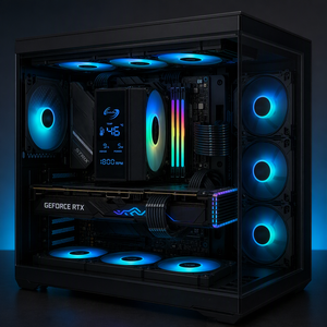 Enfriador de Aire para CPU CO-B1SX-09W con Pantalla Digital, 4 Tubos de Calor, Ventilador ARGB PWM, Diseño de Disco Compacto para Intel LGA 1700 1851 AMD AM5 AM4, <span class=keywords><strong>PC</strong></span> Gaming - Product Image 6