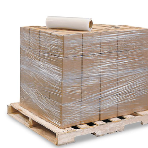 LLDPE Stretch Wrap Roll Film solubile in acqua PE imballaggio Logo personalizzato stampa prezzo di fabbrica 50cm * 120m * 18mic ldpe 500mm larghezza morbido - Product Image 6