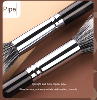 Pinceau plat angulaire professionnel de haute qualité avec manche en bois et poils synthétiques pour une couverture de maquillage uniforme et lisse