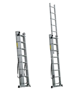 <span class=keywords><strong>Échelle</strong></span> d'échafaudage en aluminium robuste PULETE PLT-308 à <span class=keywords><strong>3</strong></span> sections, hauteur maximale 18 pieds, capacité de charge 150 kg, pour supermarché - Product Image 6