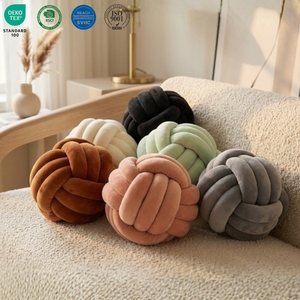 Prix bon marché <span class=keywords><strong>tressé</strong></span> <span class=keywords><strong>coussin</strong></span> noeud oreiller <span class=keywords><strong>boule</strong></span> maison oreillers décoratifs et coussins jeter oreiller décor - Product Image 1