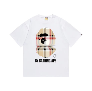 Camiseta de Diseñador de Moda al por Mayor, Nueva Colección, de Alta Calidad, para Hombre, Estilo Moderno, Holgada, Estampada, Estilo Bapees, Informal, Deportiva - Product Image 1
