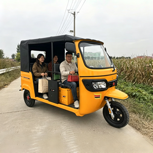 Tricycle électrique à <span class=keywords><strong>3</strong></span> roues avec batterie au lithium, moteur sans balais, cabine fermée, phare LED, 400 kg, prix abordable, 1000 W, 60 V, Nigéria - Product Image 3