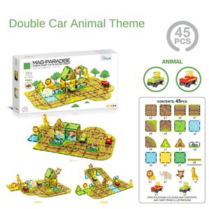 <span class=keywords><strong>Film</strong></span> magnétique pour fenêtre coloré, ensemble de blocs de construction à succion variable pour enfants, voiture électrique en plastique ABS, bricolage - Product Image 4