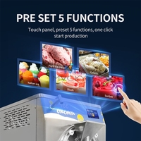 Mvckyi 24-60L/H Batch Freezer Artisan Gelato Hard Italiaanse Combo Ice Cream Making Machine Prijs in Zuid-Afrika