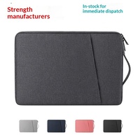 Housse de protection pour ordinateur portable en gros, 13, 14, 15,6 pouces, avec fermeture éclair et intérieur en velours