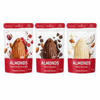 Herbruikbare hersluitbare aluminiumfolie PET voedselveilige verpakkingstas met venster en ritssluiting voor noten en gedroogd fruit