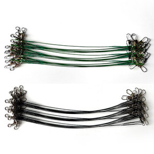 Luya chống cắn câu cá giải quyết Nguồn cung cấp Monofilament dòng đôi côn dây lãnh đạo xoay pin nổi phía trước thép mềm 10cm - Product Image 6