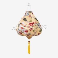 Lanterne en soie vietnamienne de qualité supérieure, vente en gros d'usine, support en fer, lanterne en soie vietnamienne colorée pour la décoration de mariage et de fête