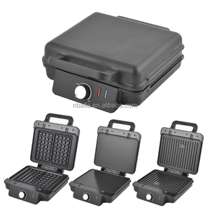 Aifa 4 en 1, Plancha Desmontable con 2 Placas Intercambiables <span class=keywords><strong>para</strong></span> Nueces, <span class=keywords><strong>Arepas</strong></span>, Donuts, Paninis, Parrilla, 750W, Máquina <span class=keywords><strong>para</strong></span> Hacer Tostadas, Waffles y Sándwiches - Product Image 3