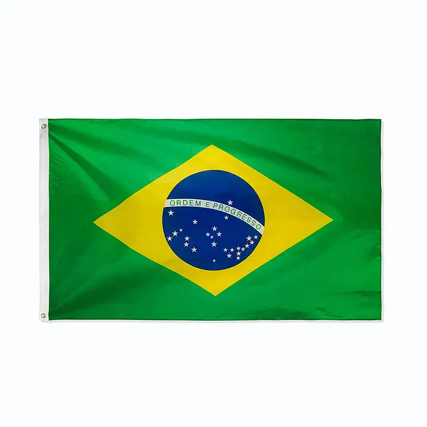 人気のカスタムサイズの旗サッカーブラジルの旗