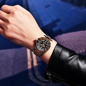 Montre mécanique pour homme PAGANI DESIGN PD-1662 Sport Luxury GMT, verre saphir, acier inoxydable, étanche 10 bars, automatique - Product Image 6
