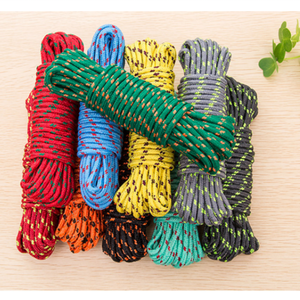 Chine Corde à linge polyvalente en nylon multicolore longue ligne de lavage pour Camping et randonnée utilitaire pour cordon de vêtements d'<span class=keywords><strong>escalade</strong></span> - Product Image 1