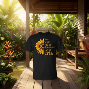 T-shirt à manches courtes avec citation du patrimoine philippin, unisexe, col rond, design inspiré de la famille et de la culture - Product Image 1