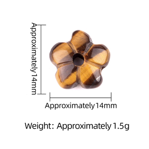للبيع بالجملة حبات متعددة الألوان 10 الخرز على شكل زهرة الكريستال الطبيعية المدمجة والرائعة الخرز على شكل ثقب جانبي الخرز مجوهرات ديي - Product Image 4