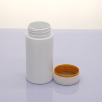 Flacon de pilules en plastique 50 pièces, bouteille de pilules de 10ml à 300ml, HDPE/animal de compagnie, bouteille de pilules de gélules, conteneurs de médicaments et de vitamines