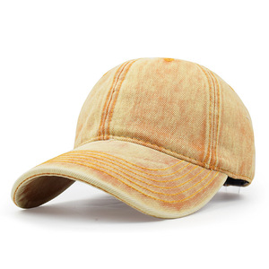 Cappello in denim lavato, berretto con visiera, berretto da baseball morbido con tesa larga, casual, versatile e facile da abbinare. - Product Image 3