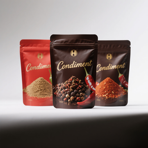 사용자 정의 라미네이트 스탠드 업 파우치 매운 향신료 포장 재료 조미료 봉인 가방 조미료 향신료 포장 가방 - Product Image 5