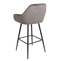 Nouveaux tabourets de bar modernes et écologiques avec un excellent soutien dorsal, base en métal durable, pour bar à domicile et hôtel, chaise haute de luxe