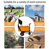 Camion à benne basculante électrique pour chantier agricole, véhicule à chargement automatique et à déchargement automatique