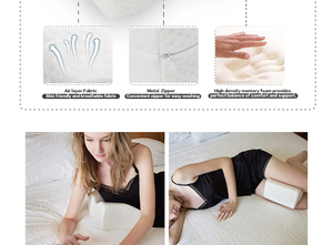 Almohada de rodilla y pierna de varias capas de gran venta para personas que duermen de lado - Product Image 2