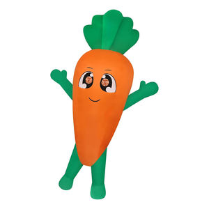 Costume gonflable de cosplay de Pâques pour adulte, carotte orange, vêtements de cosplay amusants en forme de légume, déguisement pour jeu de rôle de Pâques - Product Image 3
