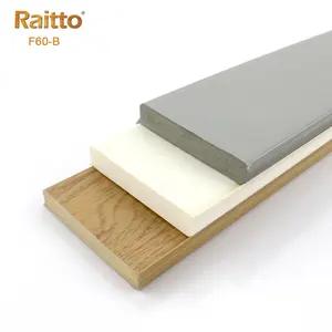 F60-B RAITTO Wholesale Rubber Skirting Board PVC Foam Baseboard Moulding