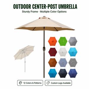 Sombrilla de <span class=keywords><strong>Patio</strong></span> <span class=keywords><strong>para</strong></span> Exteriores con Cabezal Giratorio, 8 Varillas, Toldo Impermeable de Poliéster <span class=keywords><strong>para</strong></span> Jardín, Balcón, <span class=keywords><strong>Patio</strong></span> - Product Image 5