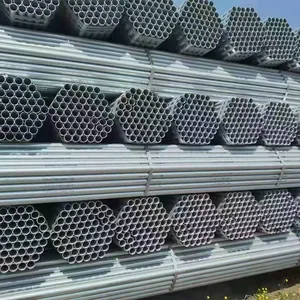 Gi Pipe Price 50*3mm 40*3mm 30*3mm Galvanized Round Pipe For Agricultural Greenhouses