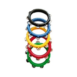 Tambourin sans tête en plastique Orff, instrument de percussion, clochette à secouer à la main, jouet musical et accessoire pour enfants, vente en gros - Product Image 3