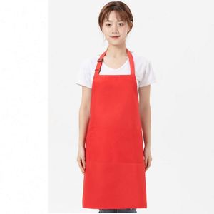 Tabliers de cuisine personnalisés en coton avec poches et logo pour femmes - Product Image 6
