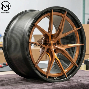 Jantes de voiture Maxtera en fibre de carbone forgée sur mesure style CF201 pour R8 M5 AMG - Product Image 4