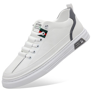 Zapatillas informales transpirables para hombre, suela de goma de tacón bajo, zapatos de cuero modernos para uso informal - Product Image 5