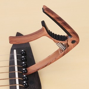 Capo de guitarra de madera, abrazadera universal para ukelele eléctrico acústico, acabado en barniz duradero - Product Image 2