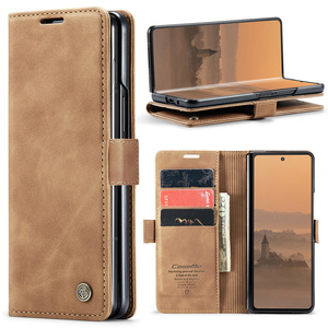 Étui portefeuille en cuir avec fentes pour cartes pour <span class=keywords><strong>Samsung</strong></span> <span class=keywords><strong>Galaxy</strong></span> <span class=keywords><strong>Z</strong></span> <span class=keywords><strong>Fold</strong></span> 7 6 5 <span class=keywords><strong>4</strong></span> Fold5 Fold6, <span class=keywords><strong>coque</strong></span> antichoc avec support rabattable - Product Image 1