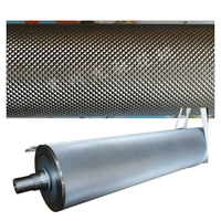 Rouleau Anilox en acier à surface miroir rectifiée avec revêtement chrome dur pour machines industrielles de revêtement et de laminage