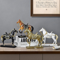 Nouvelle Sculpture Personnalisée en Résine Époxy Steed Américain, Art Populaire Transfrontalier, Ornement, Cadeau de Fêtes, Décoration pour Salon, Entrée, Télévision