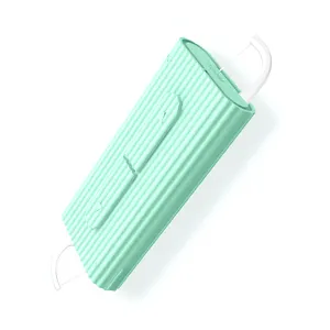 Bastão de plástico ecológico para palito de dente vegan de marca própria com 10 palhetas
