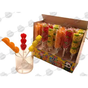 Hot Bán 15G Phim Hoạt Hình Kẹo Lollipop Nhiều Màu Trái Cây Hình Dạng Động Vật Ngon Trái Cây Hương Vị Halal Dễ Thương Kẹo Cứng Trong Hộp