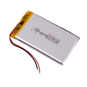 بطارية ليثيوم أيون بوليمر قابلة لإعادة الشحن 3.7 فولت 2000 مللي أمبير مع لوحة دوائر مطبوعة (PCB) - موديلات 504070، 404070، 604070، 704070، 804070، 904070، 104070 - Product Image 1